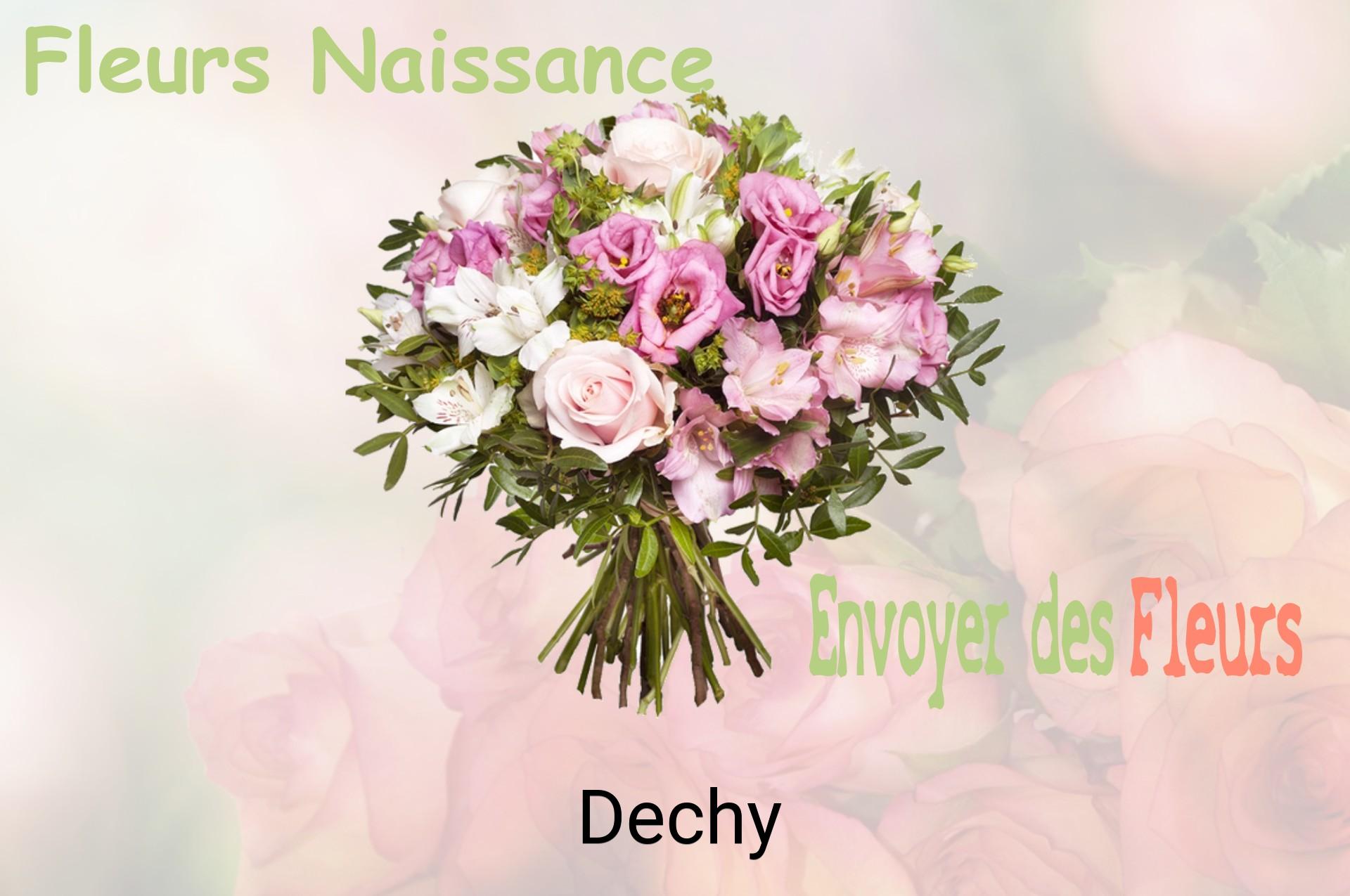 Bouquet de fleurs de naissance livré à Dechy